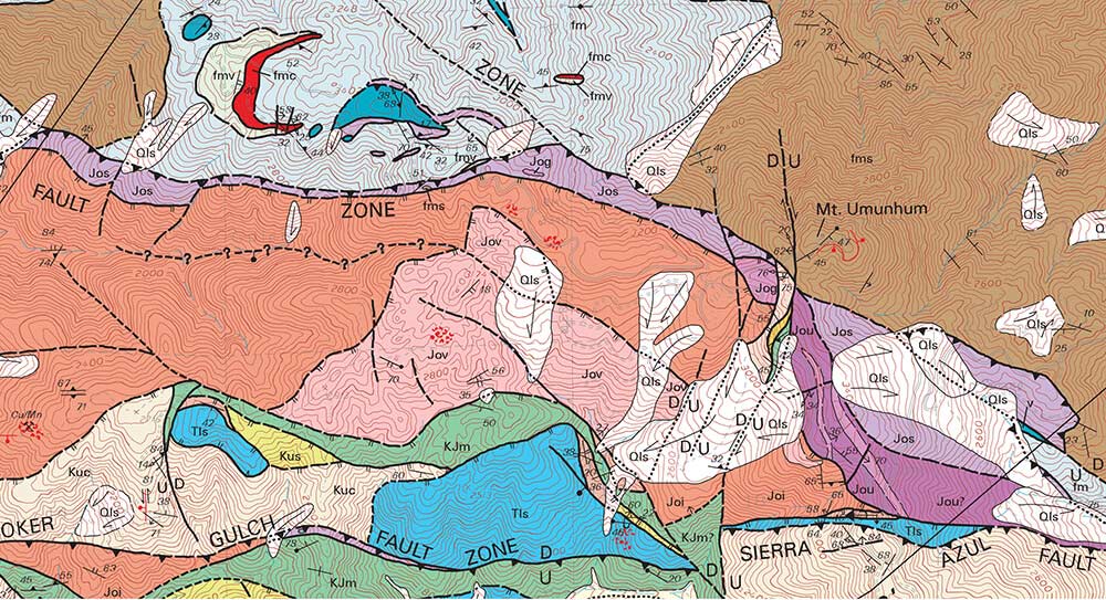 Geologic Map of Mount Umunumn